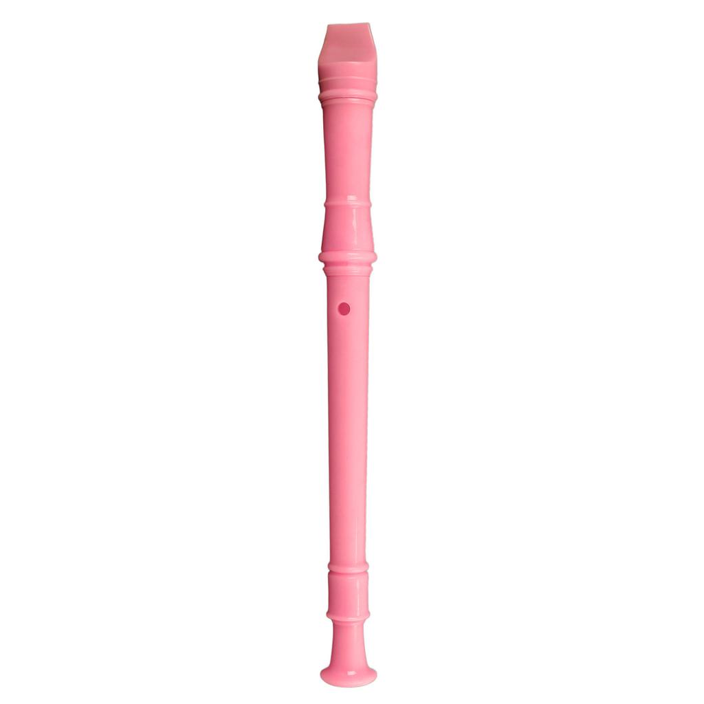 8 Löcher Blockflöte Leicht Tragbar Sopran Blockflöte ABS Klarinette für Schüler Kinder Rosa