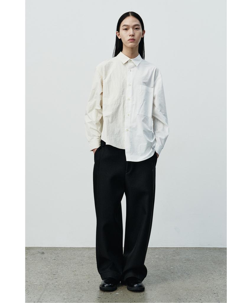 RECODE Raw Edged Wide Bonding Pants Rkpaw25615Bkx