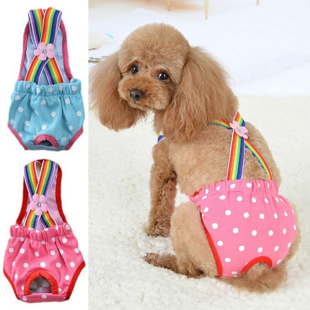 XS~XL Dog Physiological Pants Polyester Dog Menstrual Pants Breathable Puppy Underwear Briefs  Dog