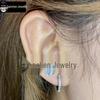 F136 Titanium Alloy D-Shape Zirconia Ear Cuff & Cartilage Piercing Jewelry