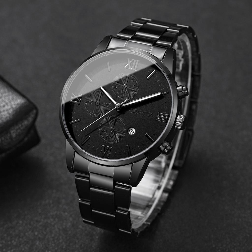 Luxury Mens Business Watches Fashion Roma Dial Men Quartz Watch Calendar Wristwatches for Man Clock Reloj Hombre