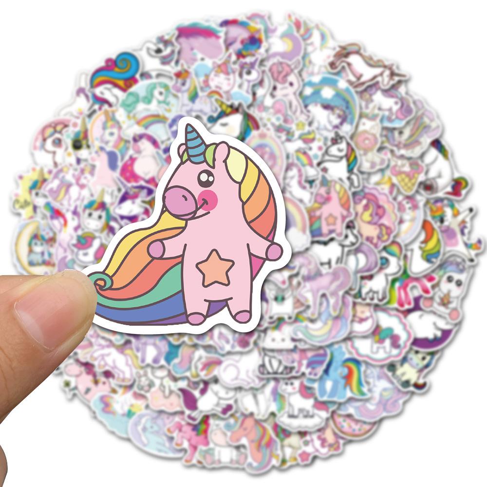 50Pcs Cartoon Unicorn Stickers Decals Lot Kids Vinyl Graffiti Notebook Décor DIY 50Pcs Cartoon Unicorn Stickers Decals Lot Kids Vinyl Graffiti Notebook Décor DIY