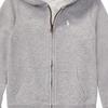 Polo Ralph Lauren Ss22 Solid Color Logo Embroidered Zip-Up Hoodie Kids Hoodies Gray CWPOKNIG6810264-D86