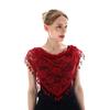 Embroidered Scarf for Church Shawl with Spanish Fringes Christian Veil Spanish Mantilla Lace Shawl Floral Women Handkerchief