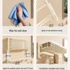 cmaos Foldable Bathroom Towel Rack with Storage Shelf