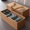 Kiln-Transformed Spring Green Rough Pottery Tea Set 1 Pot 4 Cups for Chinese Tea Ceremony Zen Home Office Decor Gift