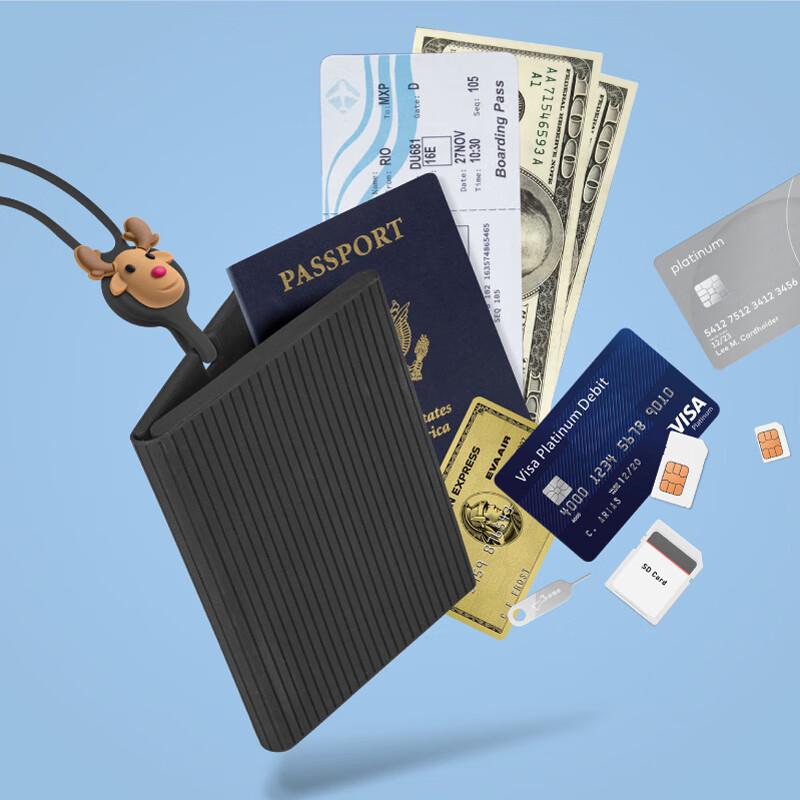 Porta-Passaporte e Carteira de Viagem Ósseo com Organizador de Documentos