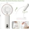 Mini Handheld Fan Powerful Handheld Fan Small Battery Operated Fan with LED Display 4 Speed Adjustable Lightweight Rechargeable