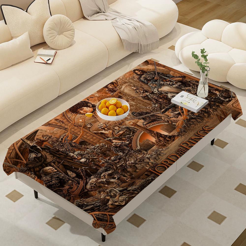 L-Lords Game Rings Home Tablecloths Dining Decoration And Rectangular Table Accessories Waterproof Cloth Anti-Stain