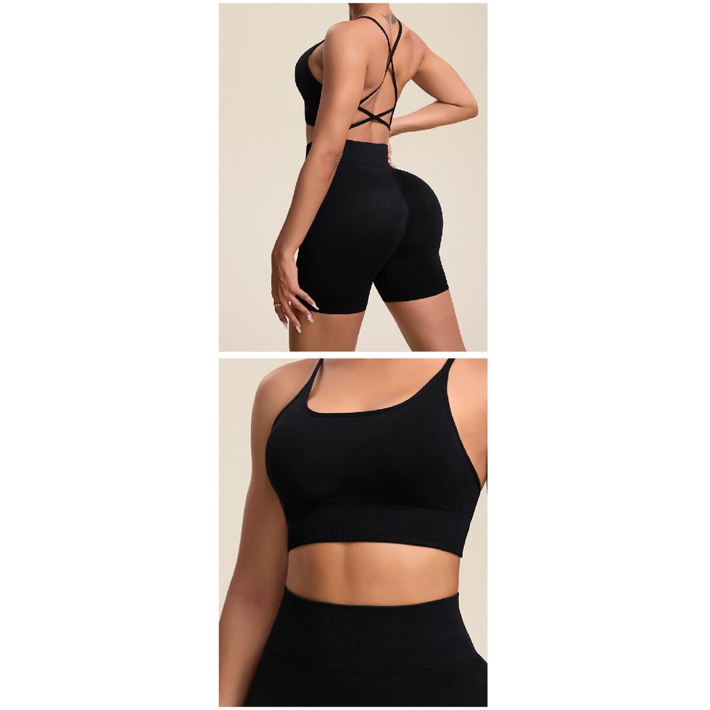 Shockproof Yoga Exercise Set Thin Elastic Tight Fitness Breathable Set For Women