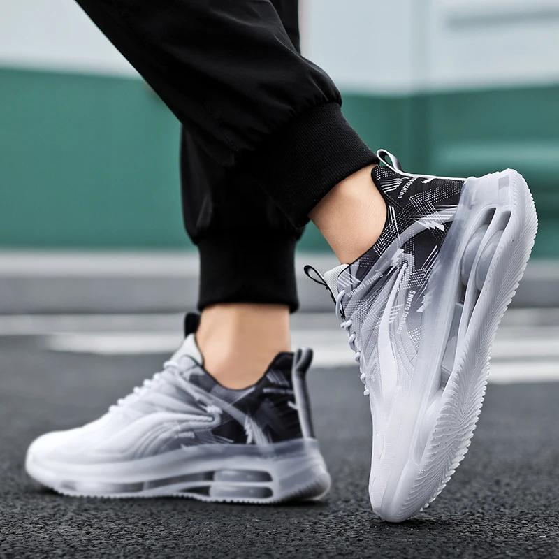 Modische Sneaker für Männer und Frauen, Rutschfeste Freizeit-Sneaker Outdoor-Athletik-Sport-Laufschuhe Große Größen 39-47