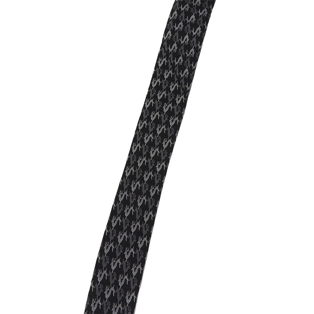 USED GUCCI necktie silk black business Fashionable Overall handle mens