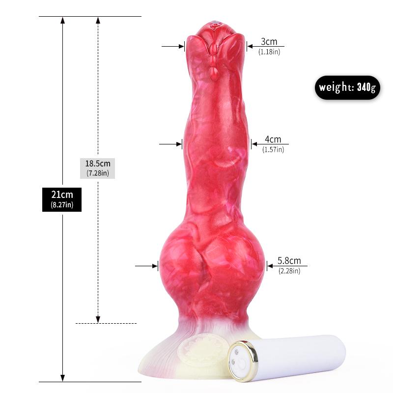 Animal Dog Knot Dildo Wireless Sex Toys For Women Soft Silicone Masturbator G Spot Stimulate Remote Control Adult Goods
