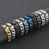 Vakuumplattiertes Curb Cuban Link Kettenglied Armband für Herren 15MM Rund Poliert Matt Titan Edelstahl Herren Armbänder Schmuck