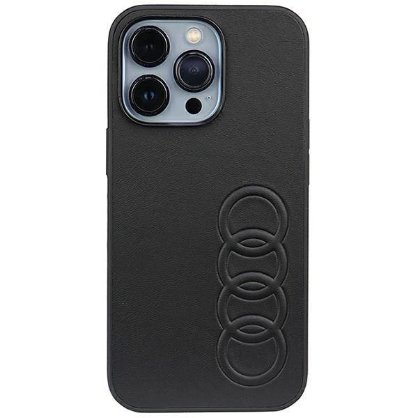 Custodia rigida Audi in ecopelle per iPhone 13 Pro / 13 6.1 Nero/Black Au-Tpupcip13P-Tt/D1-Bk