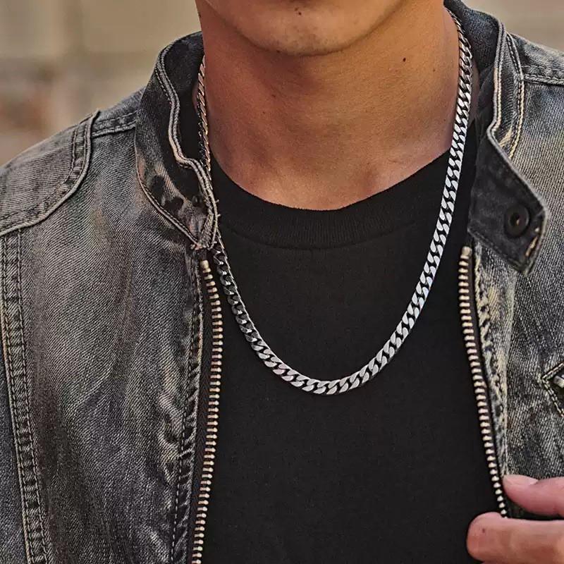Mens Chunky Cuban Link Chain Necklace 10mm 50cm 60cm Unisex Streetwear Hip Hop Punk Minimalist Long Pendant