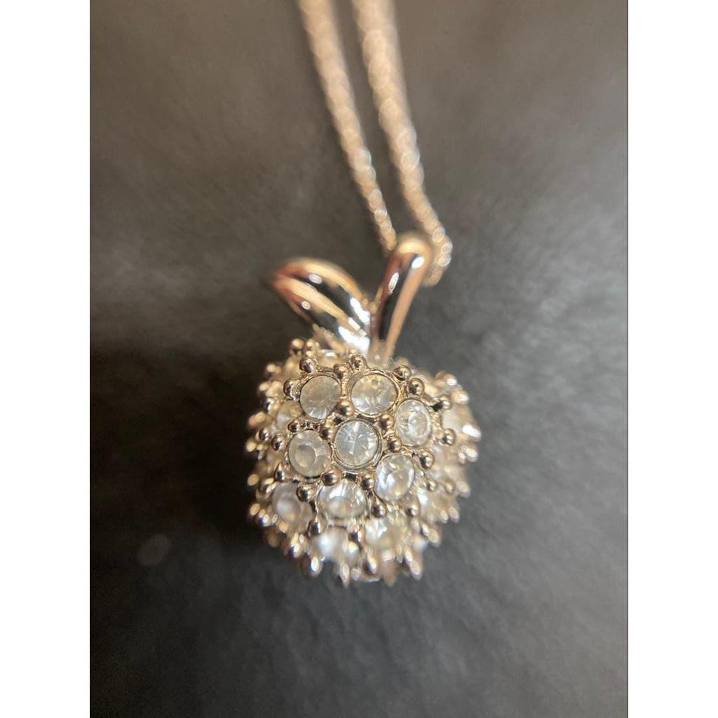 Used SWAROVSKI Crystal Bird Figure Necklace Set