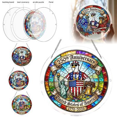 2D Acrylic Puzzle Sun Catcher Window Hanging Ornament Decorative Suncatcher for Home Office Window Decoration