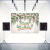 2D Pink Rose Butterfly Happy Birthday Backdrop Floral Photography Background