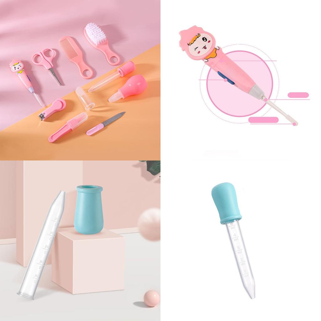 Infant Baby Nail Clippers Kit With Safety Ear Pick Tools And Plastic Materials For Newborns