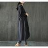 Übergröße Frühling Ethnisch Stil Raglanärmel Baumwolle Leinen Kleid Locker Schlank Eleganter Stil Bequem Leicht Hohe Wiedererkennung