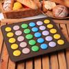 30 Cavity Silicone Pastry Cake Macaron Macaroon Oven Baking Mould Sheet Mat