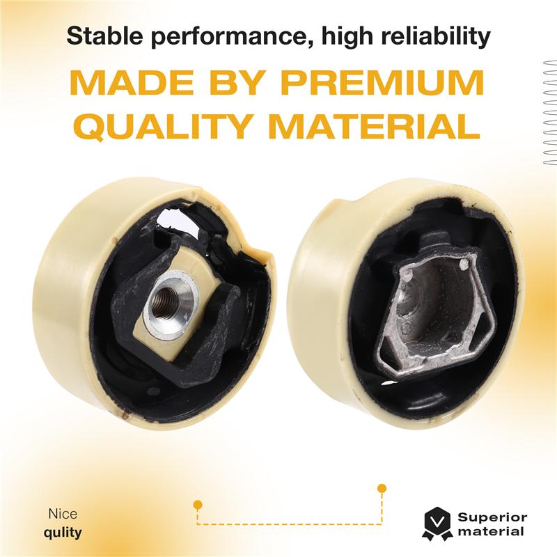 Durable-Upper Lower Front Engine Mount Rubber Engine Mount Rubber Set Engine Mount Rubber For VW Golf