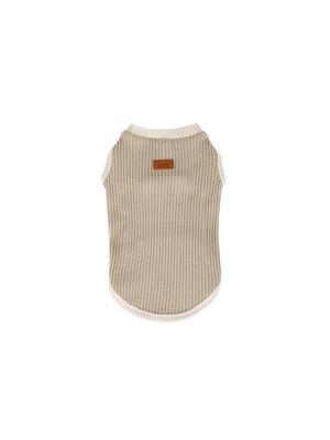 GOPE GOPE Texture Dog Sleeveless T-Shirt IVBE