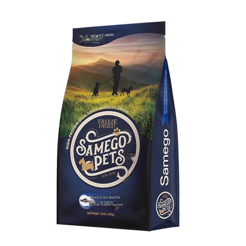 Samego Saikyo Freeze-Dried Chicken, Duck, Salmon & Beef Vegetable Dog Food for All Breeds