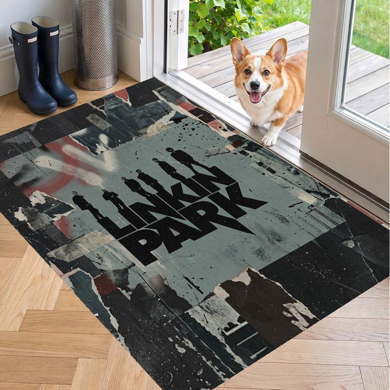 Soft Floor Carpet Linkin Park Pattern Area Rug Decorative Mat For Home Room Decoration