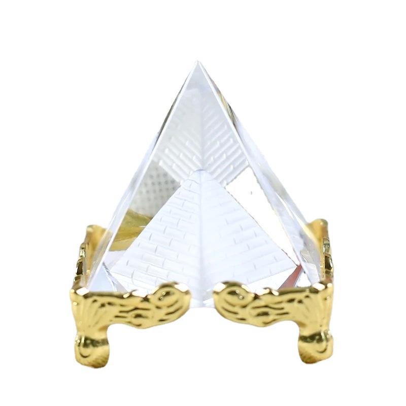 Carved Crystal Pyramid Decorative Ornaments - Creative Home Gifts