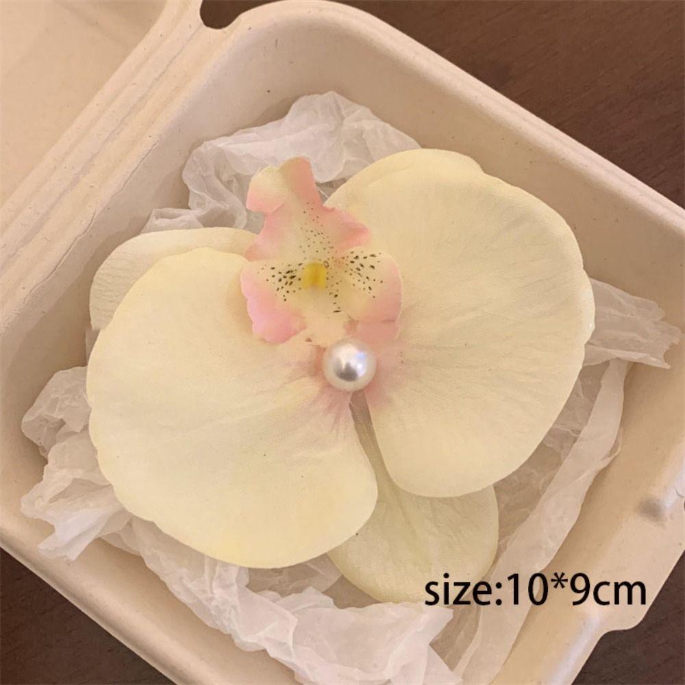 Phalaenopsis Pearl Hair Clip Orchid Butterfly Hair Clip Duckbill Clip Hair Styling Tools Bow Flower Hair Clips Hair Accessories