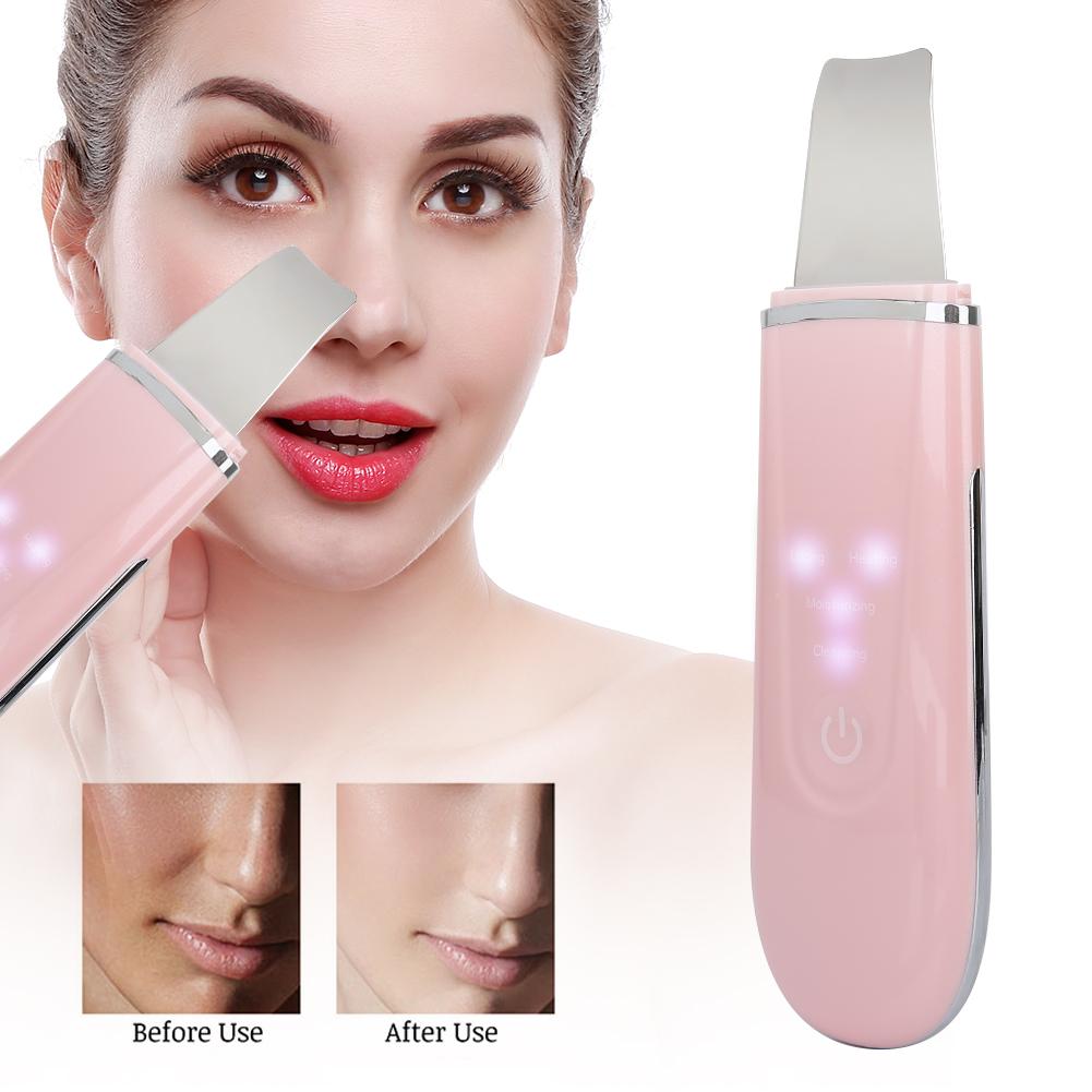 Ultrasonic Skin Scrubber Blackhead Pimple Removal Face Pore Vibration Cleanser Instrument