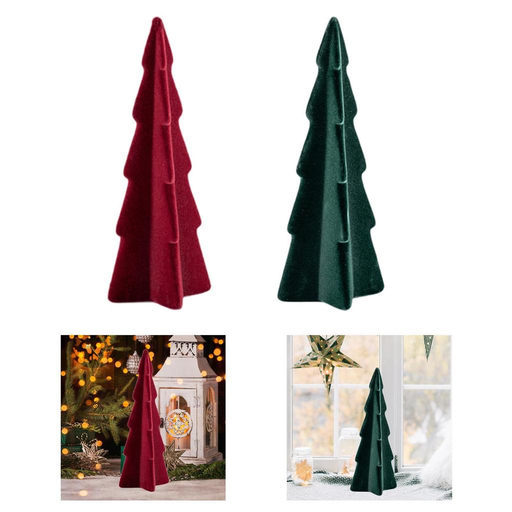 Tabletop Artificial Christmas Tree Birthday Indoor Bedside Flocked Xmas Tree