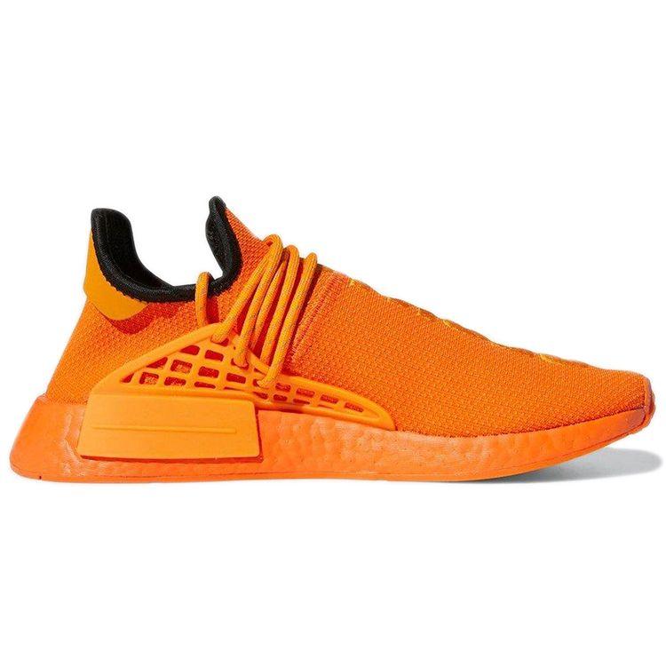 Pharrell x adidas NMD Human Race Orange Baskets Unisexe Orange Vif Noir Core GY0095