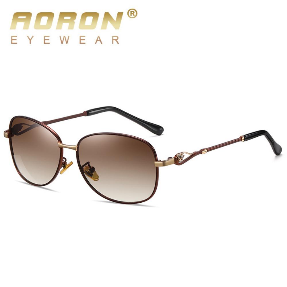 aoron Polarized Large Frame Two-color Sunglasses Women's Colorful Multi-color Sunglasses