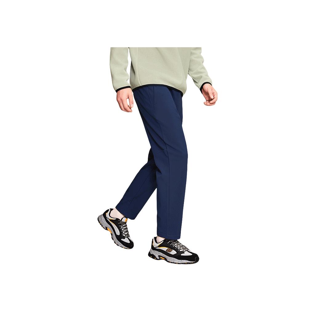 Skechers Serie Sportiva Base Pantaloni Jogging Comodi Elasticizzati Vita Media Lavorati a Maglia Uomo pantaloni Blu Navy P424M125-002Z