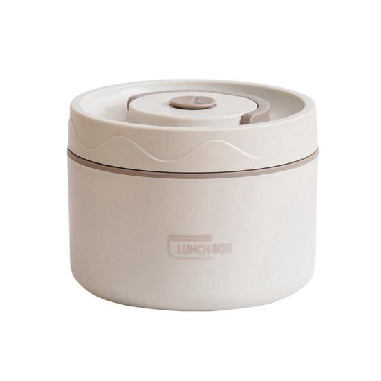 Набор ланч-боксов с термоизоляцией 2/3/4 яруса, отдельные штабелируемые термоконтейнеры для еды, можно использовать в микроволновой печи, ланч-бокс бенто для работы и путешествий Single Layer белый