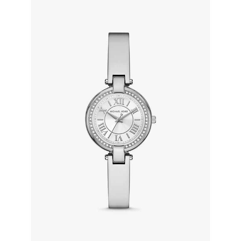 

Женские часы-браслет Michael Kors Mini Laney серебристого тона MKO1112 серебряный