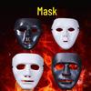 JabbaWockeeZ Halloween White Dance Masquerade Mask for Men and Women
