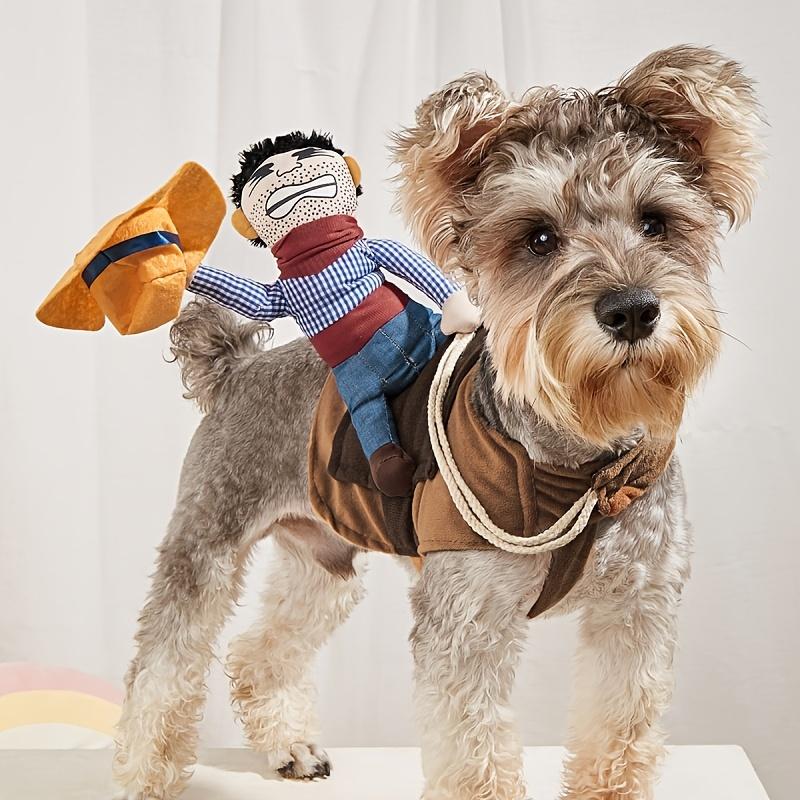 Pet Halloween Costume Dagger Transforms Into Jumpsuit Dog Costume Cosplay Funny Denim Jacket For Warmth Comfort In Autumn Winter