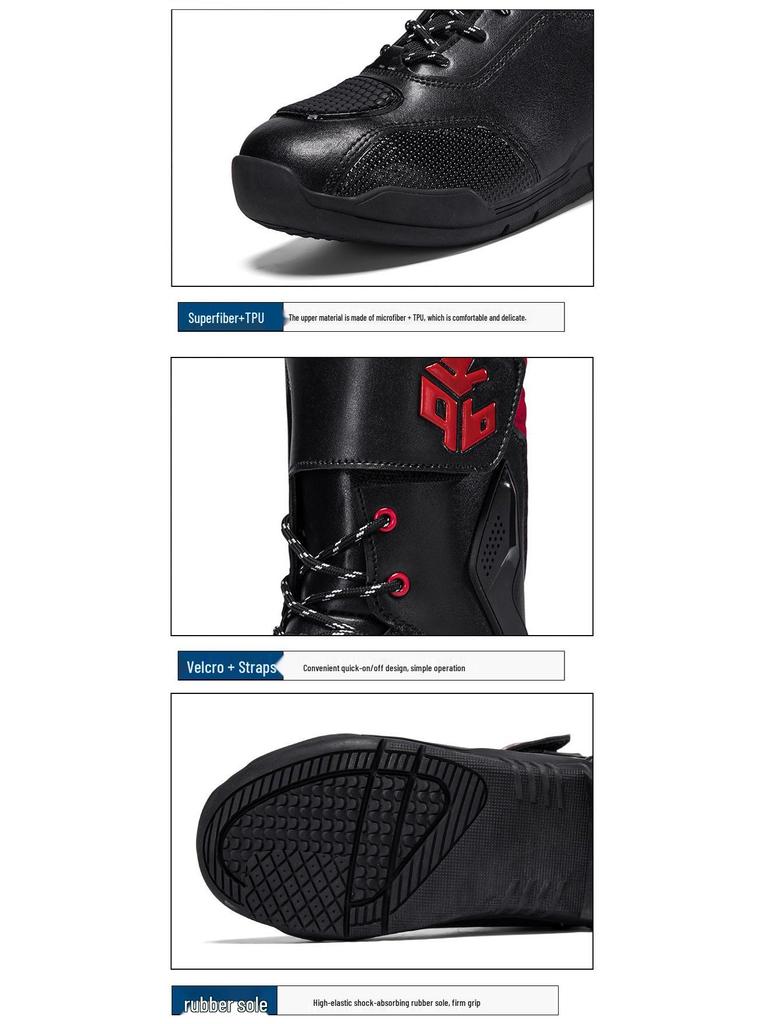 Botas de Motociclismo Unissex - À Prova de Vento, Para Todas as Estações, Sapatos Curtos para Corrida e Touring