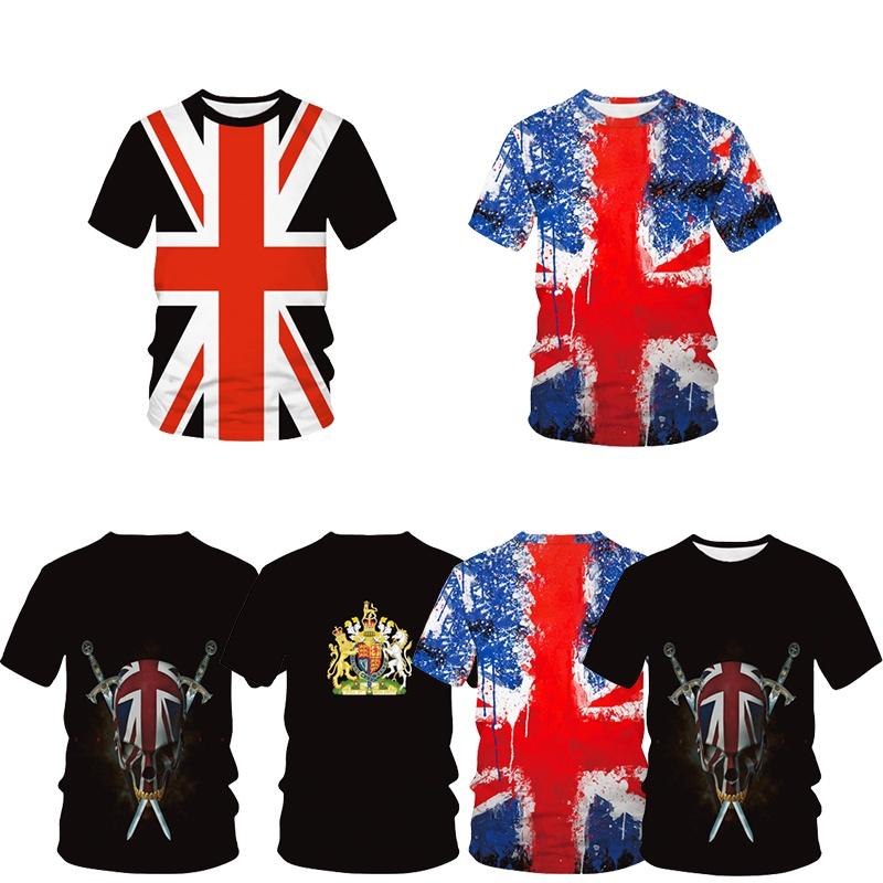 Vintage Union Jack Logo T-shirt Distressed Retro Style Graphic For British Culture Lovers