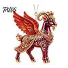Festive Home Decor Goat Christmas Tree Pendant, Durable Acrylic Hanging Ornament, Not Easy Holiday Ornament Collection to Fade Decorative Charms