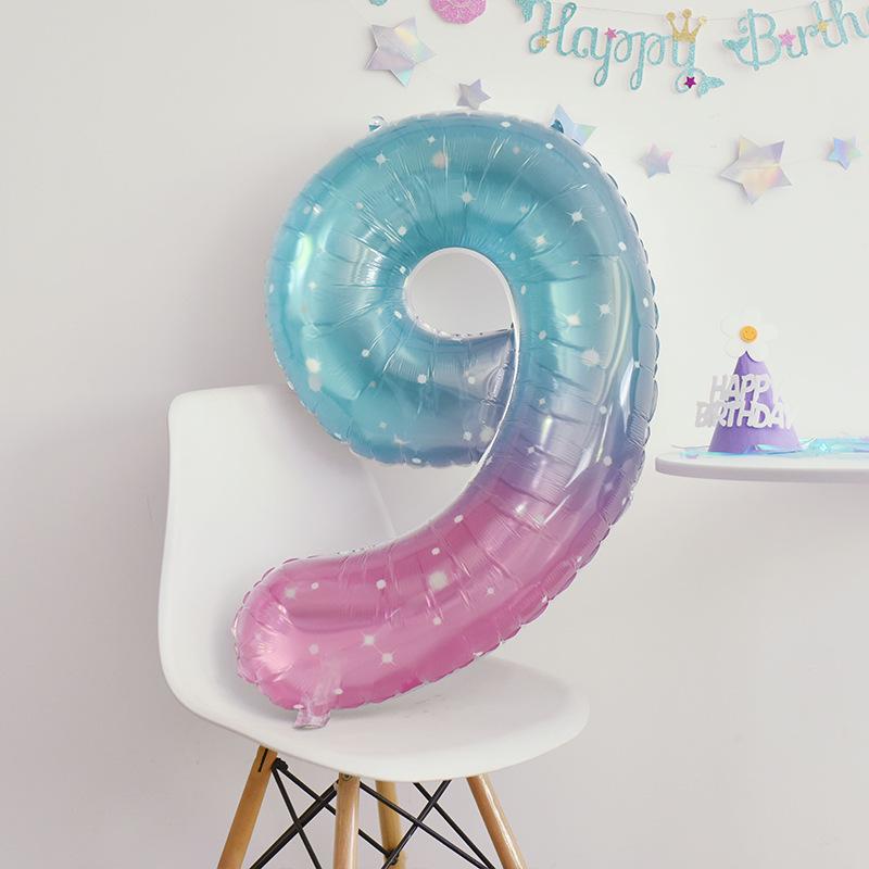 Korean-Style Macaron Color Bow Balloons for Baby Birthday Party Decor