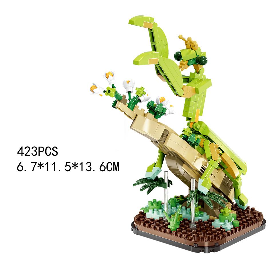 Creative Insects World Micro Diamond Block Butterfly Mantis Elephant Beetles Building Brick Toys Nanobricks For Kids Gifts