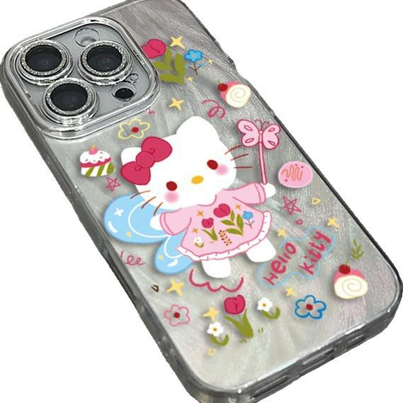 Sanrio Hello Kitty Silver Phone Case for Apple 16