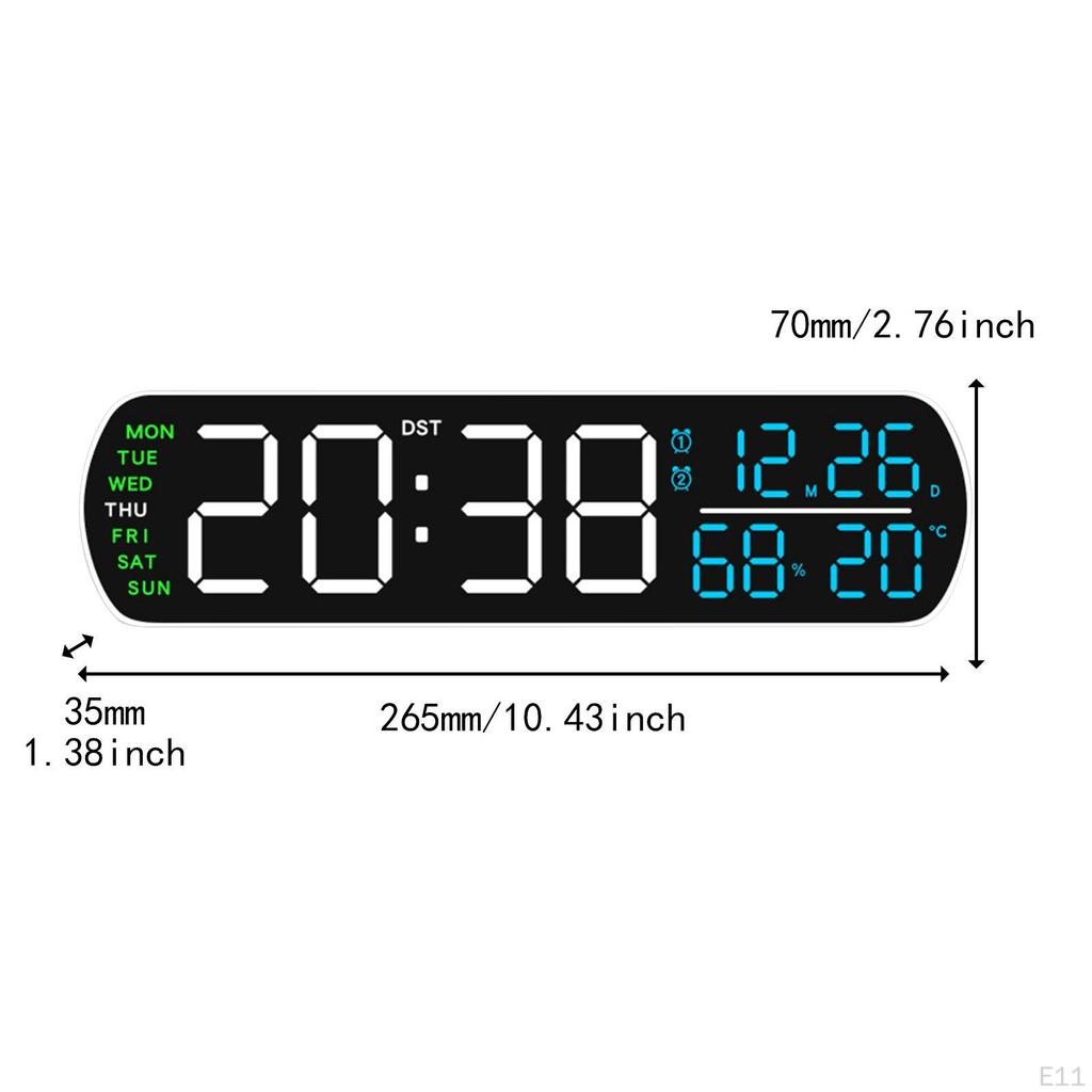 Digital Alarm Clock Desk Clocks Multifunctional Practical Modern LED Display for Table