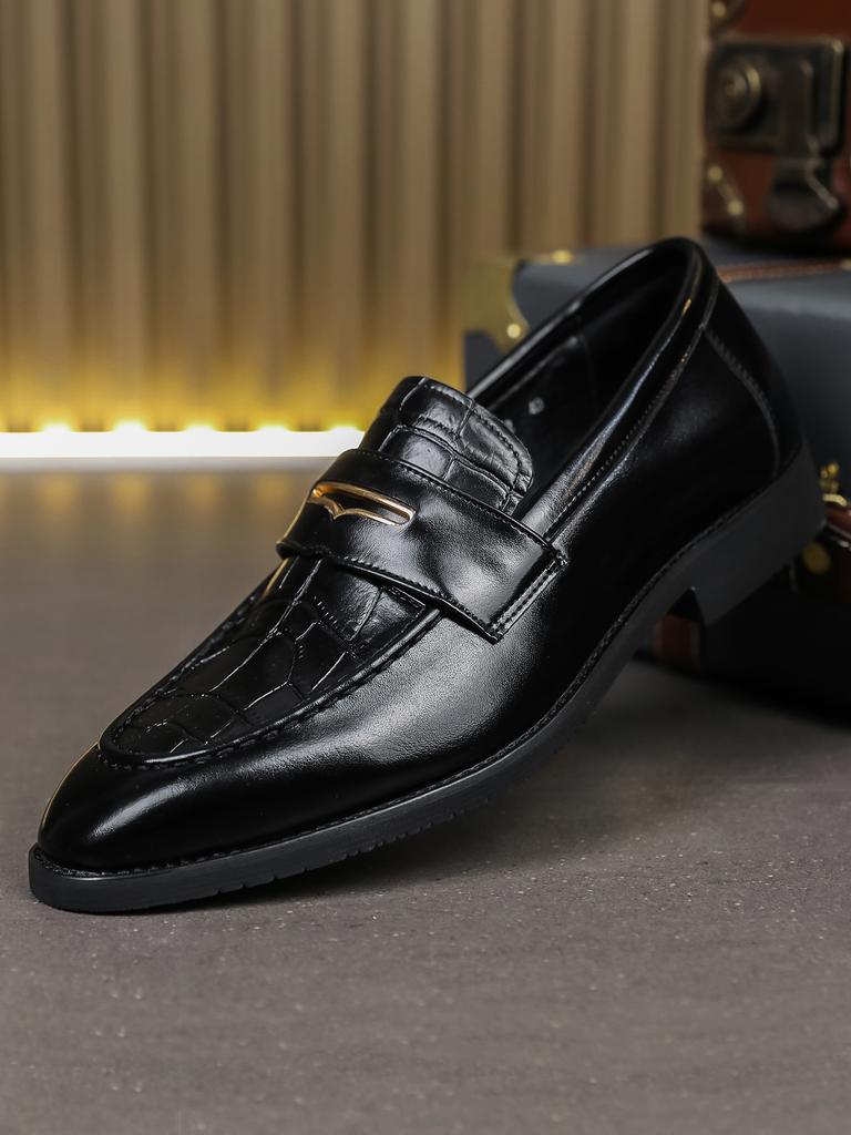 Fashion 2025 Hot Sale Big Size Loafers Men 38-46 Spring Breathable Formal Dress Shoes Lightweight Slip-On Leather Shoes for Office
