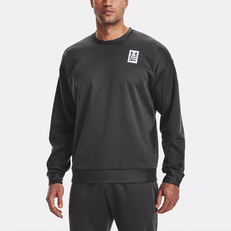 Under Armour Recover Crew Neck Training Sweatshirt Men Heather Grey 1361757-001